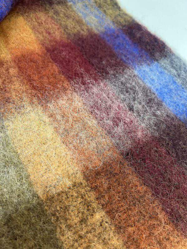 SCHAL KIM (Mohair) Fb 901 gelb-braun-grau – Bild 2