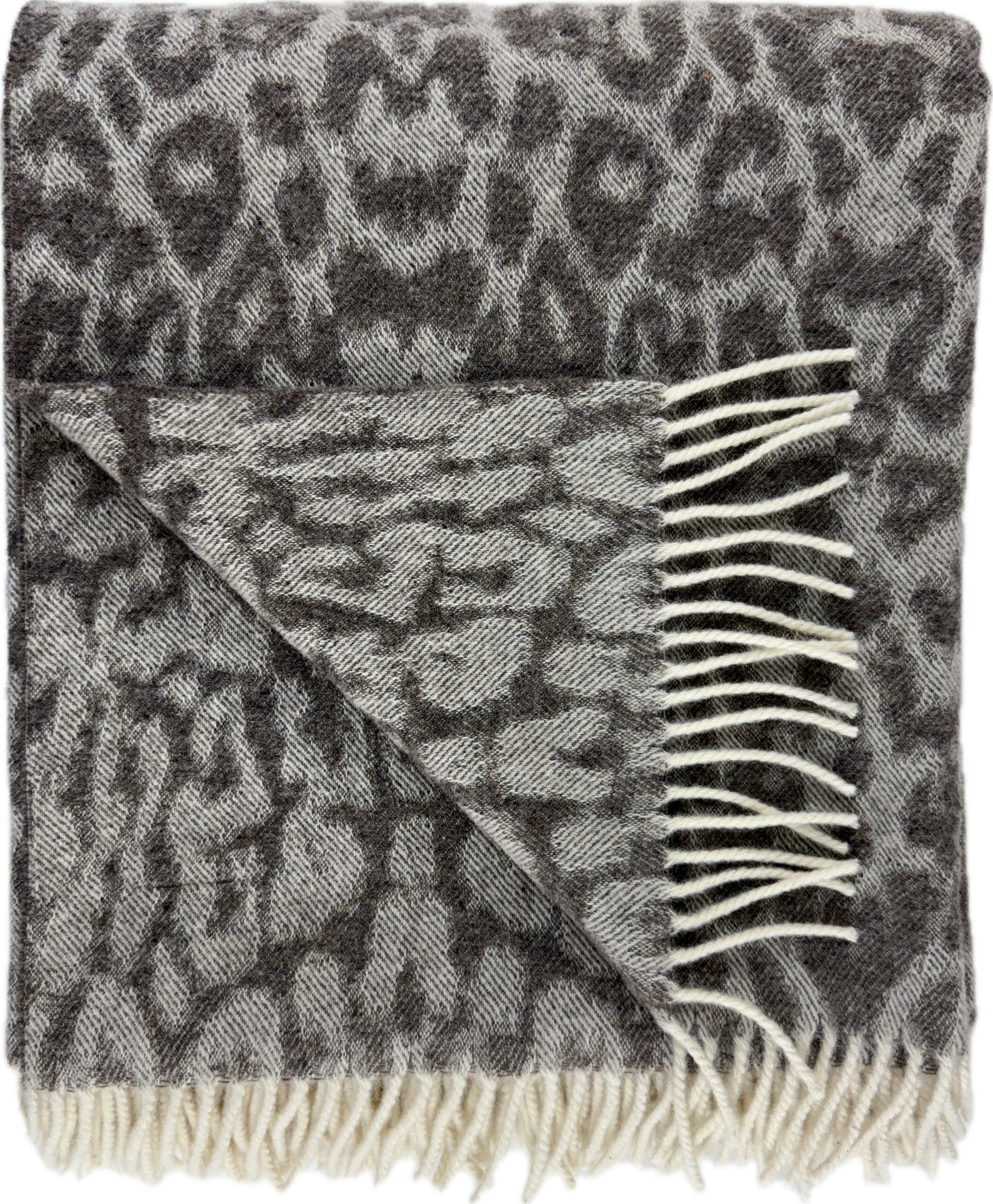 LEOPARD 130X180 LAMMWOLLDECKE braun # 38 – Bild 2